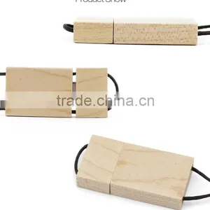 Wooden USB Flash Disk Logo Business Gifts 1G/2G/4G/8G/16G/32G/64G thumbnail-3