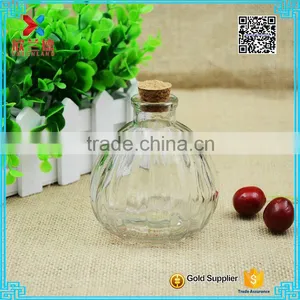 Pumpkin Shape of Glass Aroma Diffuser Bottle With Cork thumbnail-3