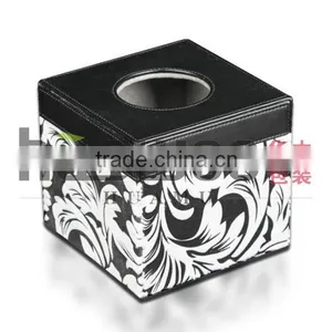 Custom Printed Tissue Box With Leather Cover thumbnail-5