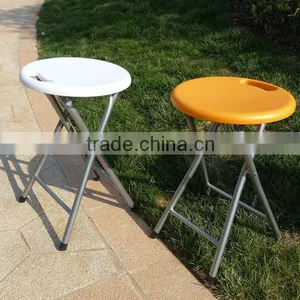 Round Shape Metal Folding Stool With Handle thumbnail-4