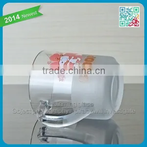 Machine Made Custom White Glass Coffee Mug thumbnail-3