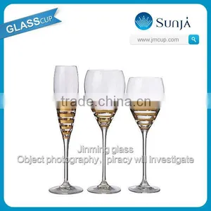 Mexican Blown Glass Copper Goblet Brass Goblet India Glass Factories Brass Decorated Glassware Spiral Wine Glass Goblet India thumbnail-1