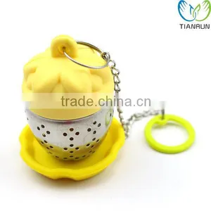 High Quality Reusable Tools Cute Gift Silicone&Stainless Steel Tea Infuser thumbnail-1