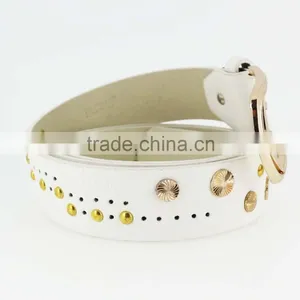 2015 Women's Fashion Studded Beads Belt With Shiny Gold Beads in Yiwu thumbnail-3