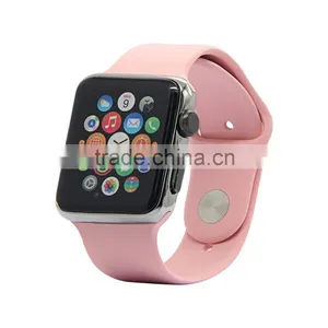 Silicone Band For Apple Watch 42mm/38mm Silicone Band With Connector Adapter thumbnail-1