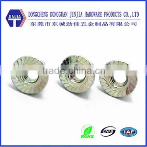 Colored Zinc Knurled Flange Nut thumbnail-1
