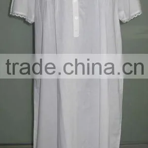 Embroidered White Cotton Kimono thumbnail-3