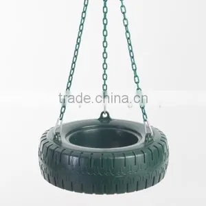 New Plastic Outdoor Tire Swing With Chains thumbnail-1