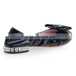 Patent With Glitter Flat Women Shoes Factory Price Wholesales thumbnail-6