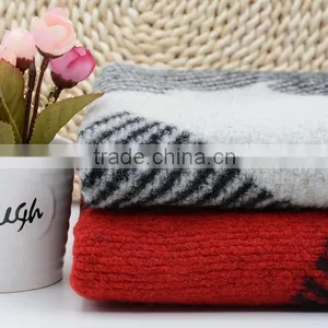 2016 Black and White New Jacquard Design Wool Blend Fabric for Woman's Overcoat Quality Choice thumbnail-4