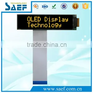 OLED 2.26" I2C/SPI Interface 16x2 Character OLED Screen Yellow Color OLED Display thumbnail-1
