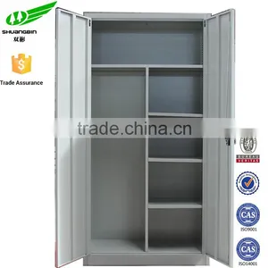 Fair Price 2 Door Custom Divider Bar Metal Wardrobe With Lock thumbnail-1