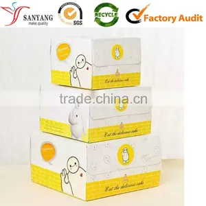 Cheap Custom Cupcake Handle Cake Box For Wholesale thumbnail-2
