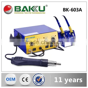 Hot Sale BAKU 3 in 1 Hot Air Rework Station With Gun, Soldering Iron, 500W (BK-603A Rework Soldering Station ) thumbnail-1