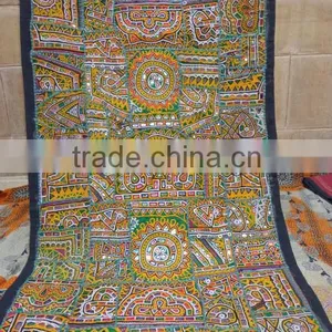 Indian Mirror Work Wall Tapestry thumbnail-1
