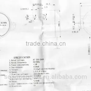 220-240Volt 1-2rpm Micro Household Electrical Appliances Motor thumbnail-6