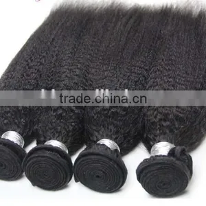 Top Quality Natural Black Afro Kinky Curly Brazilian Hair Weave thumbnail-1