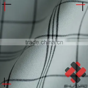 Polyester Cationic Plaid Fabric Not Yarn Dyed for Uniform thumbnail-4