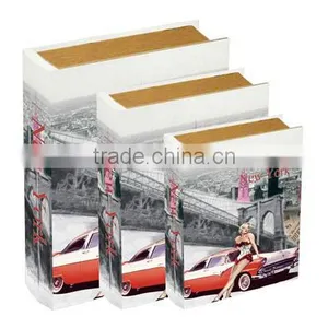 New York Vintage Magnetic Cardboard Faux Book Gift Box thumbnail-1