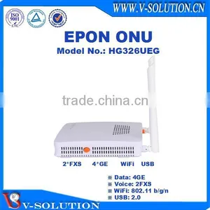 4GE+2FXS+WiFi+USB EPON ONU VoIP Home Gateway Support IPTV/VoIP/PPPoE for FTTH Network Solution thumbnail-4