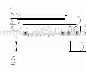 Super Bright Led Diode 5mm Led Light Emitting Diode,4-Pin Rgb Led Diode thumbnail-3