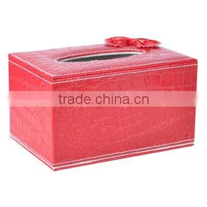 Luxury Leather Rectangular Tissue Box Cover thumbnail-1