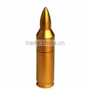 Golden Metal Bullet Shape Usb Flash Drive thumbnail-1
