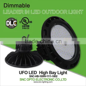 100w SNC Top Quality UL CUL DLC List Dimmable UFO Led High Bay Light to Replace 250w Mental Halide Lamp thumbnail-1