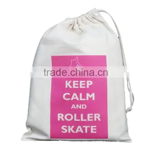Promotional Heat Transfer Cotton Drawstring Bag thumbnail-1