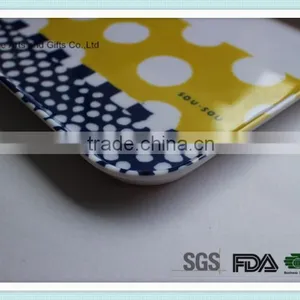 Personal Logo Print Rectangle Shape Plastic Melamine Cooking Plate thumbnail-4