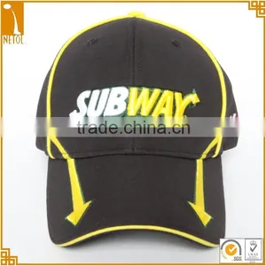 Wjolesale Custom Black 3D Embroidered 6 Panel 100% Cotton Baseball Cap thumbnail-2