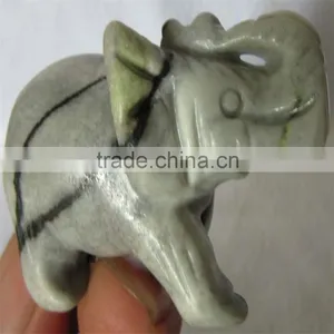 Feng Shui Home Decor Quartz Crystal Carving Elephant thumbnail-2