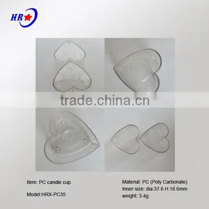HRX-PC35 TRANSPARENT HEART CANDLE PLASTIC CONTAINER OF BEIJING thumbnail-4