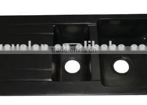 Italian Kitchen Sink Solid Surface Kitchen Ware/Sanitary Acrylic Resin Stone Kitchen Sink,solid Surface Double Bowl Kitchen Sink thumbnail-2