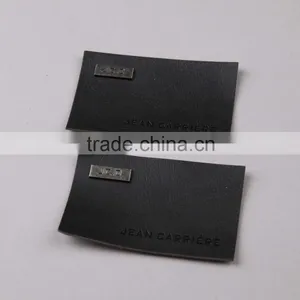 Personalised Embossed PU Leather Patches With Metal thumbnail-2
