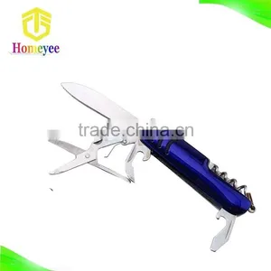 Stainless Steel Blue Handle Multifunctional Knife Set thumbnail-2