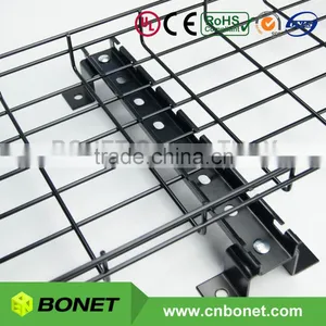 Plastic Coated Wire Mesh Cable Basket Tray Accessory for Floor Mounting thumbnail-4