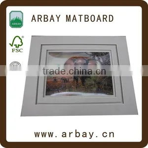High Quality 1.4mm Thick Double Frame Paper Art Mats Painting Frame thumbnail-1