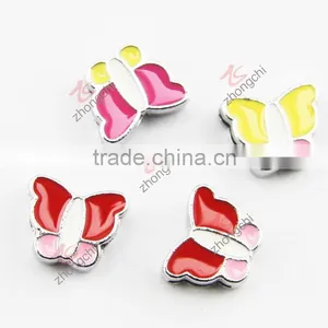 Metal Cute Butterfly Square Hole Spacer Charm Beads thumbnail-4