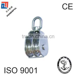 STAINLESS STEEL SWIVEL EYE DOUBLE PULLEY thumbnail-1