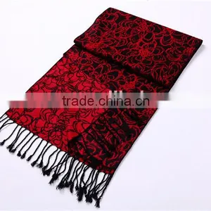 2015 100%viscose Scarf Women Viscose Scarf Made in Chia D800-28 thumbnail-1
