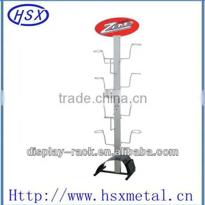 Metal Helmet Display Rack HSX-S425 Hat Metal Rack thumbnail-1