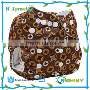 Organic Bamboo Super Soft All in One Baby Nappies With Inserts thumbnail-1