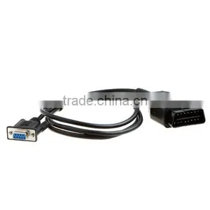 OBD2 16PIN TO DB9 RS232 Cable for Car Diagnostic Adapter Scanner thumbnail-1
