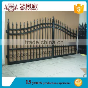 Ornamental Elegant Lowes Wrought Iron Security Doors, Designer Stainless Steel Gate Design, Modern House Gate Designs thumbnail-4
