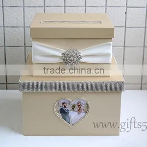 Elegant Wedding Gift Card Box in Handmade thumbnail-3