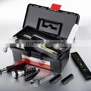 37pcs Complete Household Hand Tools Kit Set in Portable Plastic Tool Case thumbnail-2