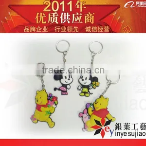 Lovely Bear Shape Soft Pvc Rubber Key Chain thumbnail-1