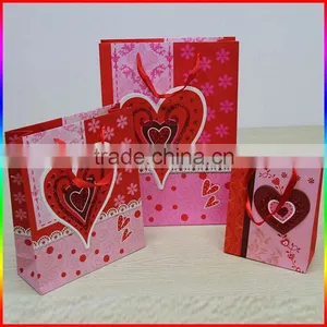 Paper Package Gift Bag / Gift Shopping Bag With Glitter Powder thumbnail-1