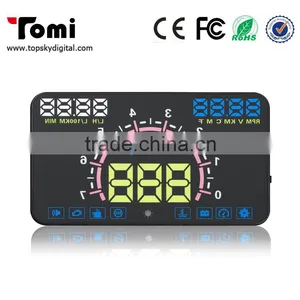 Newest E350 HUD Head Up Display 5.8 Inch HUD E350 Support Cars With OBD2 and EUOBD Port Speeding Warning thumbnail-1